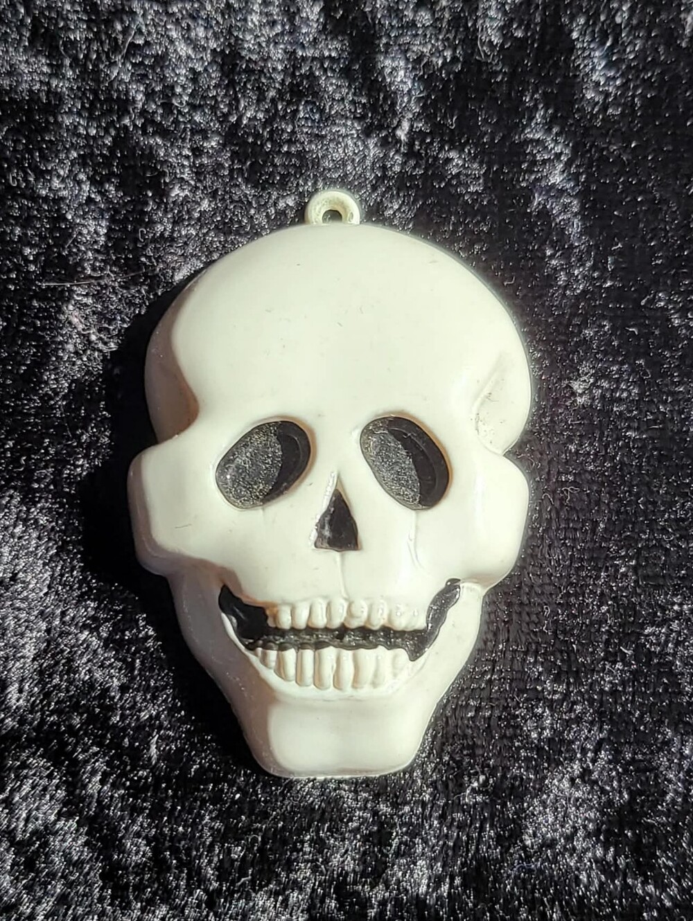 Vintage Plastic Skull Pendant